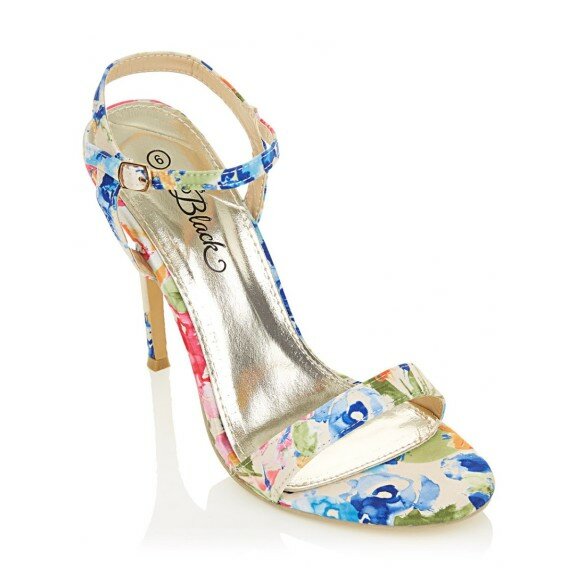floral ankle strap